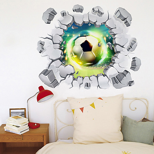 

3D Broken Wall Fantasy Football Home Corridor Background Decoration Can Be Removed Stickers