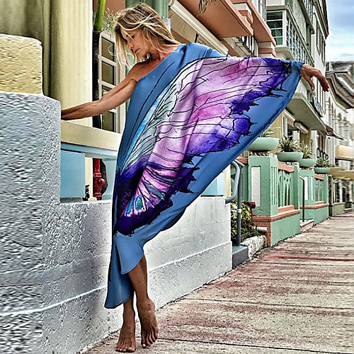 

8155 amazon wish european and american atmosphere commuter cardigan slim-fit satin digital printing long dress
