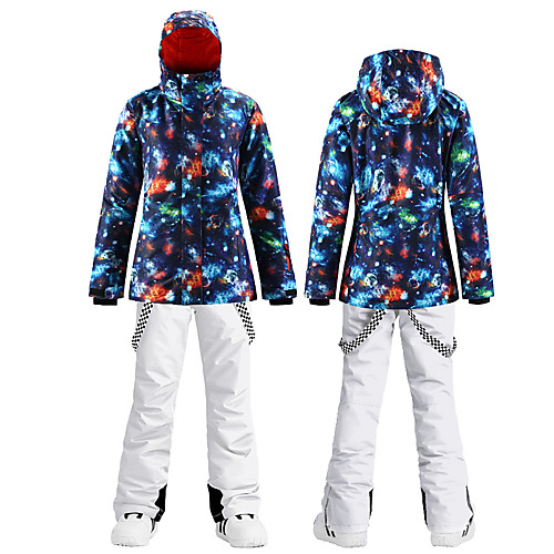 

Women's Ski Jacket with Pants Skiing Snowboarding Winter Sports Waterproof Windproof Warm 100% Polyester Clothing Suit Ski Wear