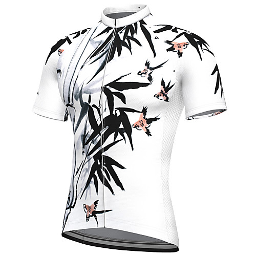 

21Grams Men's Short Sleeve Cycling Jersey Spandex White Bike Top Mountain Bike MTB Road Bike Cycling Breathable Quick Dry Sports Clothing Apparel / Athleisure