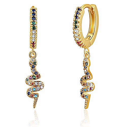 

girl earrings 18k are really gold-plated snake earrings animal pendant earrings pendant earrings cute pillow gifts
