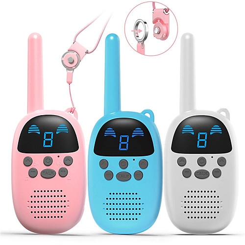 

Kids Toys Walkie Talkies Birthday Child Gift Walky Talky Handheld Two-Way Radio Boys & Girls Toys Age 4-12, for Indoor Outdoor Hiking Adventure Games 3 Pack