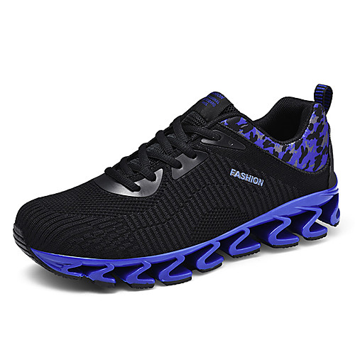 

Men's Trainers Athletic Shoes Sporty Casual Daily Office & Career Tissage Volant Breathable Non-slipping Wear Proof Black Grey Black / Red Black / Blue Spring Summer