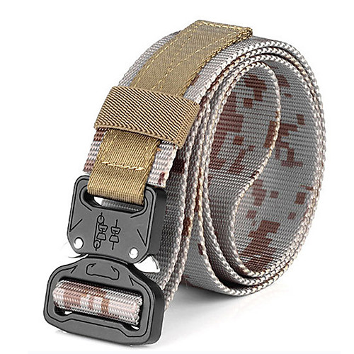 

Belt Men's Military Tactical Belt Wearable Breathable Quick Release for Solid Colored Camo Nylon Fall Spring Summer