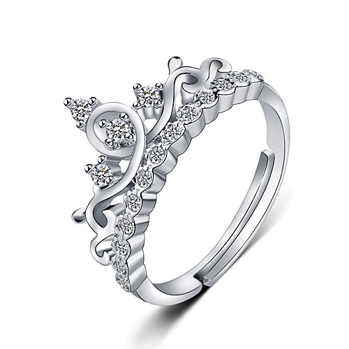 

crown goddess micro inlaid little fairy diamond ring proposal ring female couple girlfriend pair ring zircon open female ring