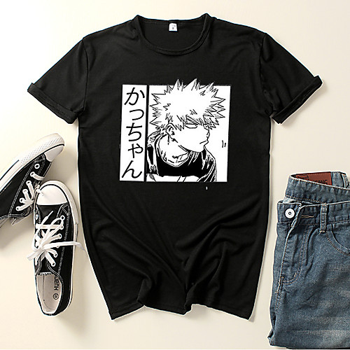 

Inspired by My Hero Academia / Boku No Hero Bakugou Katsuki Cosplay Costume T-shirt Microfiber Graphic Prints Printing T-shirt For Women's / Men's