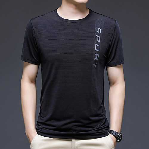 

Men's Hiking Tee shirt Tee Tshirt Outdoor Breathable Quick Dry Elastane White Black Burgundy