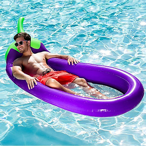 

Giant Inflatable Eggplant Float, Floating Row Mount Water Swimming Toy Outdoor Swimming Pool Float Toy Raft 25010520CM