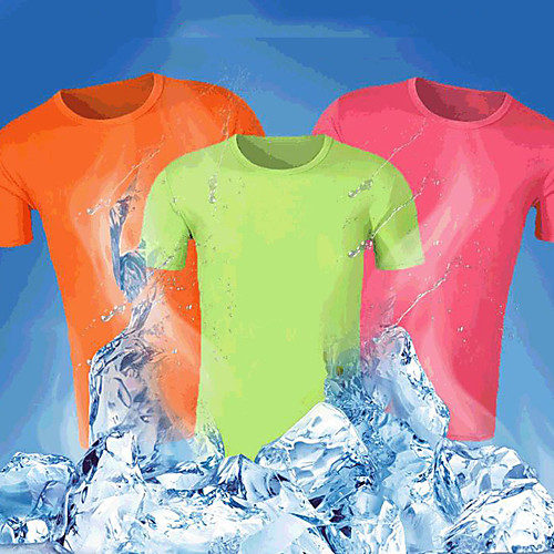 

Women's T shirt Hiking Tee shirt Short Sleeve Crew Neck Tee Tshirt Top Outdoor Lightweight Breathable Quick Dry Soft Summer Cotton Solid Color White Black Yellow Fishing Climbing Running / Men's