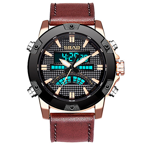 

sports waterproof dual display men's watch multifunctional alloy digital watch