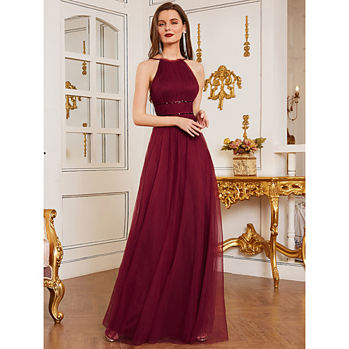 

A-Line Straps Floor Length Chiffon Bridesmaid Dress with Ruching