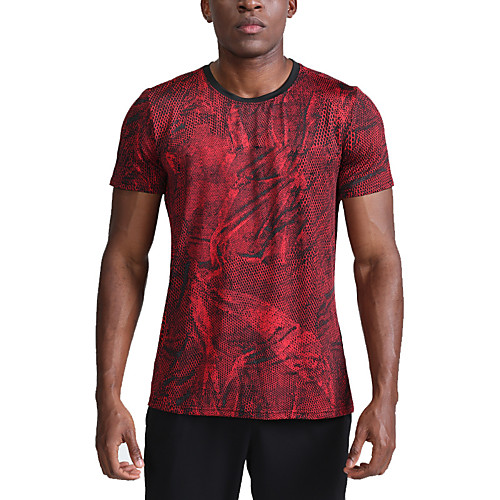 

Men's Tee / T-shirt Artistic Style Crew Neck Camouflage Sport Athleisure T Shirt Top Short Sleeves Breathable Moisture Wicking Soft Comfortable Everyday Use Casual Daily Outdoor Exercising