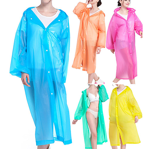 

Women's Men's Rain Poncho Waterproof Hiking Jacket Rain Jacket Outdoor Waterproof Lightweight UV Sun Protection Breathable Raincoat Poncho Top Fishing Climbing Camping / Hiking / Caving Blue Yellow