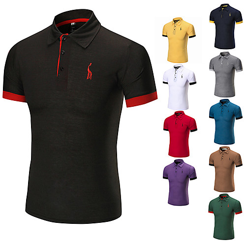 

Men's T shirt Hiking Tee shirt Hiking Polo Shirt Short Sleeve Tee Tshirt Top Outdoor Quick Dry Lightweight Breathable Sweat wicking Autumn / Fall Spring Navy White Black Fishing Climbing Running