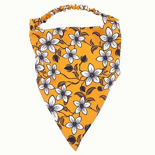 

triangle scarf headband women's fume-proof floral headscarf elastic hairband women's hair band