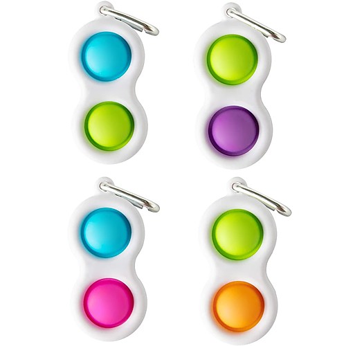 

3 pcs Fidget Simple Dimple Toy Fat Brain Toys Stress Relief Hand Fidget Toys For Kids Adults Early Educational Autism Special Need Toys