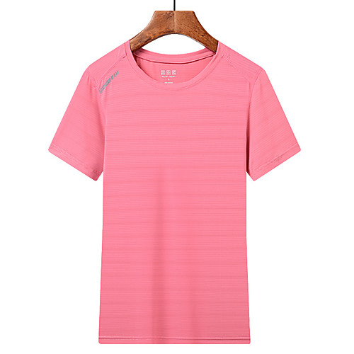 

Women's Hiking Tee shirt Short Sleeve Crew Neck Tee Tshirt Outdoor Ultra Light (UL) Quick Dry Breathable Comfortable Summer Nylon White Black Purple Fishing Beach Camping / Hiking / Caving