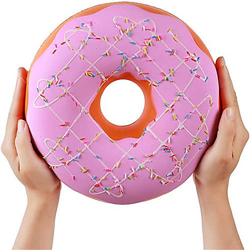 

9.8 Inches Squishies Jumbo Donut Kawaii Scented Soft Slow Rising Doughnut Squishies Stress Relief Kids Toy Gift Collection Decorative Props