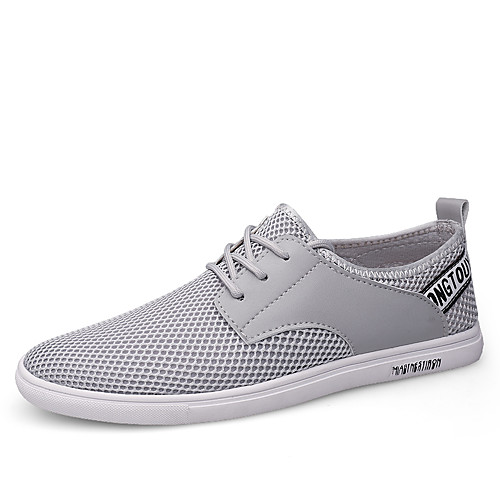 

Men's Sneakers Casual Classic Preppy Daily Office & Career Mesh Breathable Non-slipping Wear Proof Black Blue Gray Spring Summer