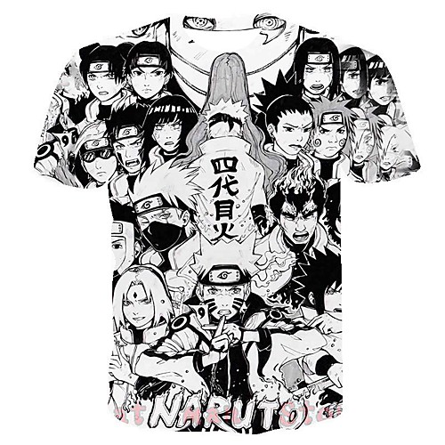 

Inspired by Naruto Naruto Uzumaki Cosplay Costume T-shirt Terylene 3D Printing T-shirt For Women's / Men's