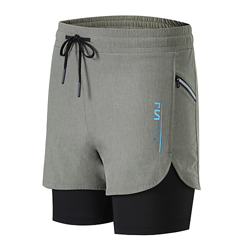 

Women's Running Shorts Athletic Bottoms Drawstring Pocket Nylon Fitness Gym Workout Running Jogging Exercise Breathable Quick Dry Moisture Wicking Plus Size Sport Black Grey Green / Stretchy