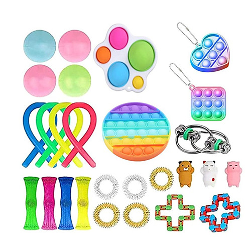 

27Pcs Fidget Toys Anti Stress Set Stretchy Strings toys for Adults Children Gift Pack Squishy Sensory Antistress Relief Figet Toy