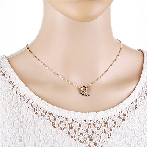 

12 constellation necklace spot constellation pendant card short necklace