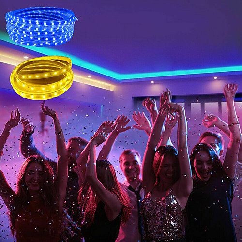 

LED Strip Lights Waterproof 10M Flexible Tiktok Lights 600 LEDs 5050 SMD Warm White White Red Cuttable Holiday 220-240 V