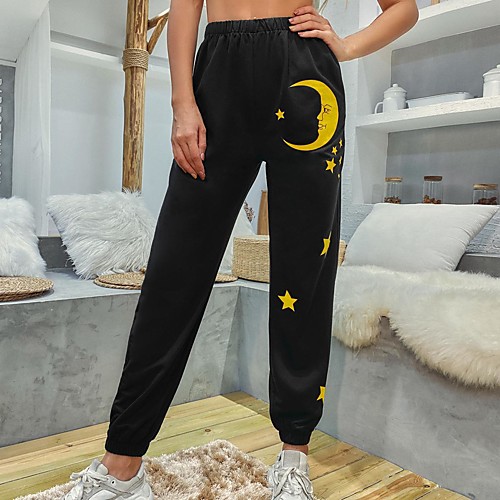 

Women's Sweatpants Jogger Pants Side Pockets Elastic Waistband Star Sport Athleisure Pants Pants / Trousers Bottoms Moisture Wicking Breathable Soft Comfortable Everyday Use Casual Daily Outdoor