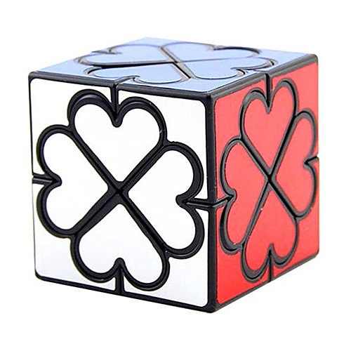 

Lanlan Honey Copter Black Speed Cube 4 Leaf Clover Heart Magic Cube