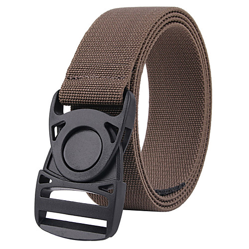 

Belt Men's Plastic Buckle Belt Military Tactical Belt Wearable Breathable Protective for Solid Colored Nylon Fall Spring Summer