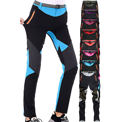 

Women's Hiking Pants Trousers Patchwork Outdoor Regular Fit Waterproof Breathable Quick Dry Pants / Trousers Purple Red Light Red Army Green Burgundy Hunting Fishing Climbing S M L XL XXL