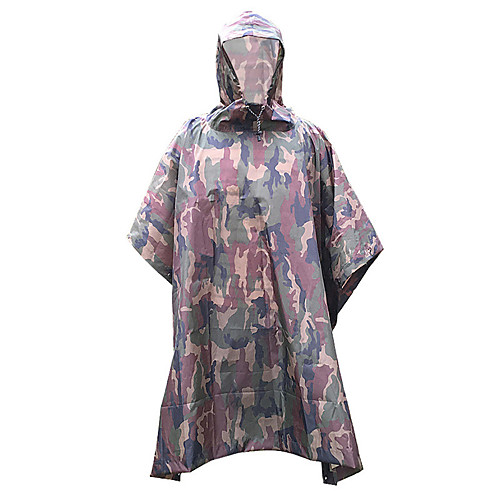 

Men's Hunting Jacket Outdoor Windproof Totally Waterproof (20,000mm) Wearproof Fall Spring Summer Camo Polyester Camouflage