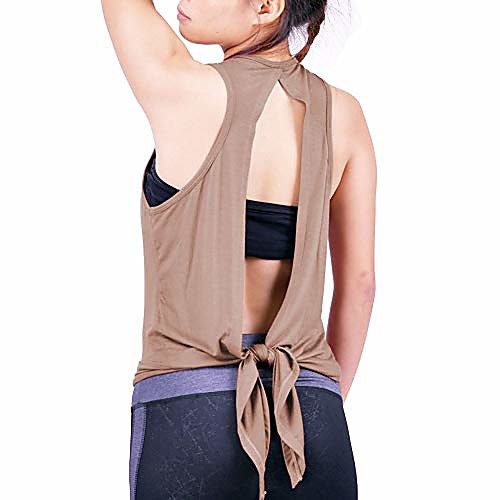 

workout tank tops for women yoga clothes womens athletic shirts gym exercise running active fitness sports clothing tanks top yellow l