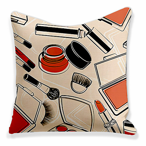 

Cushion Cover 1 Pc Linen Soft Decorative Square Throw Pillow Cover Cushion Case Pillowcase for Sofa Bedroom 45 x 45 cm (18 x 18 Inch) Holiday Party Superior Quality Mashine Washable