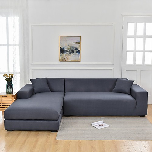 

Sofa Cover Solid Colored Yarn Dyed Polyester Slipcovers