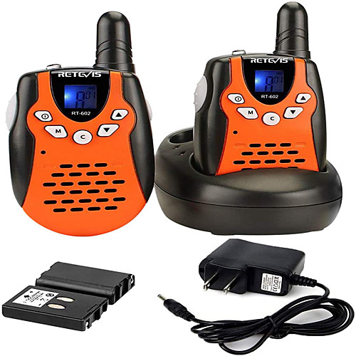 

Rechargeable Walkie Talkies with Charging Cable,22 Channel VOX Walkie Talkies for Kids,3-12 Years Old Toys for Outdoor Adventures,Camping(Orange 2PCS)