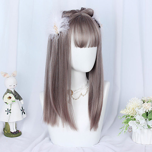 

Brown and Gray Sweet Style Lolita Wig 50 inch Cosplay Wigs Lolita Wig Halloween Wigs