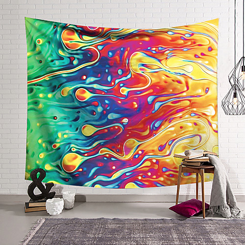 

Wall Tapestry Art Decor Blanket Curtain Hanging Home Bedroom Living Room Modern Colourful Abstract