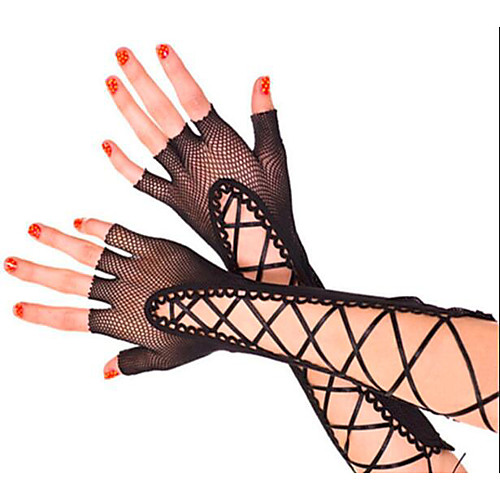 

Lace Wrist Length Glove Party / Evening With Trim