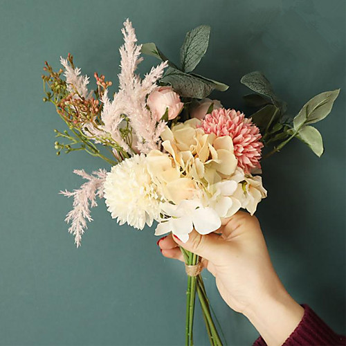 

Simulated Flower Multi-head Multi-style Dandelion Hydrangea Detail Mixed Bouquet