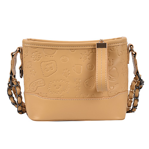 

Women's Bags Crossbody Bag Daily 2021 MessengerBag White Black Yellow Orange
