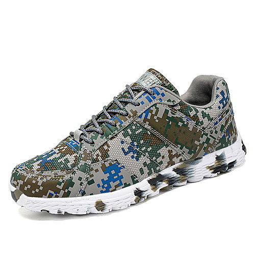 

Men's Sneakers Sporty Casual Classic Daily Office & Career Microfiber Breathable Non-slipping Wear Proof Rainbow Camouflage Spring Summer