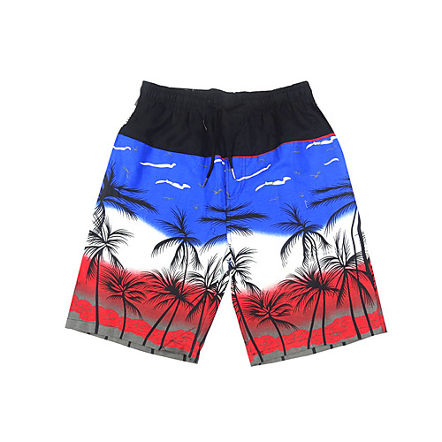 

Men's Swim Shorts Swim Trunks Bottoms Breathable Quick Dry Drawstring - Swimming Diving Surfing Camo / Camouflage Autumn / Fall Spring Summer / Micro-elastic
