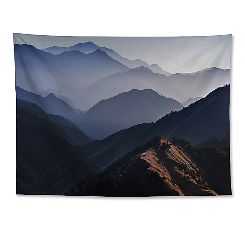 

Wall Tapestry Art Decor Blanket Curtain Hanging Home Bedroom Living Room Gloomy Polyester Mountain Mist