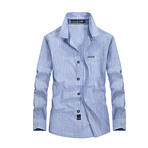 

Men's Hiking Shirt / Button Down Shirts Fishing Shirt Military Tactical Shirt Outdoor Lightweight Breathable Quick Dry Sweat wicking Shirt Top Light Blue Blushing Pink Navy Blue Gray Hunting Fishing