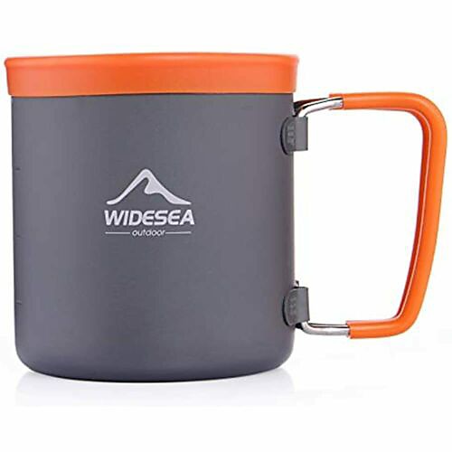 

widesea camping aluminum cup outdoor coffee mug tourist picnic hiking hiking