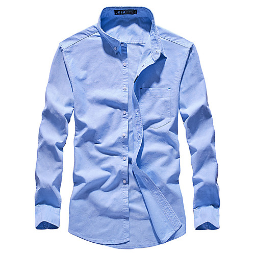

Men's Hiking Shirt / Button Down Shirts Fishing Shirt Military Tactical Shirt Outdoor Quick Dry Lightweight Breathable Sweat wicking Jacket Shirt Top Fishing Climbing Running Light Blue White Dark