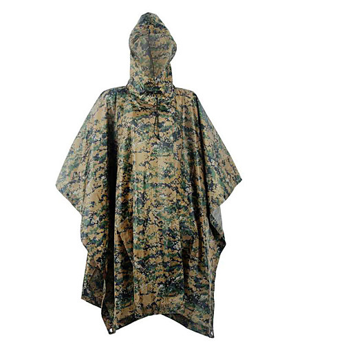 

Men's Hunting Jacket Outdoor Windproof Totally Waterproof (20,000mm) Wearproof Fall Spring Summer Camo Polyester Camouflage