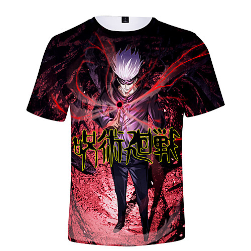 

Inspired by Jujutsu Kaisen Gojo Satoru Cosplay Costume T-shirt Terylene 3D Printing T-shirt For Women's / Men's